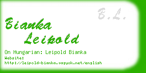 bianka leipold business card